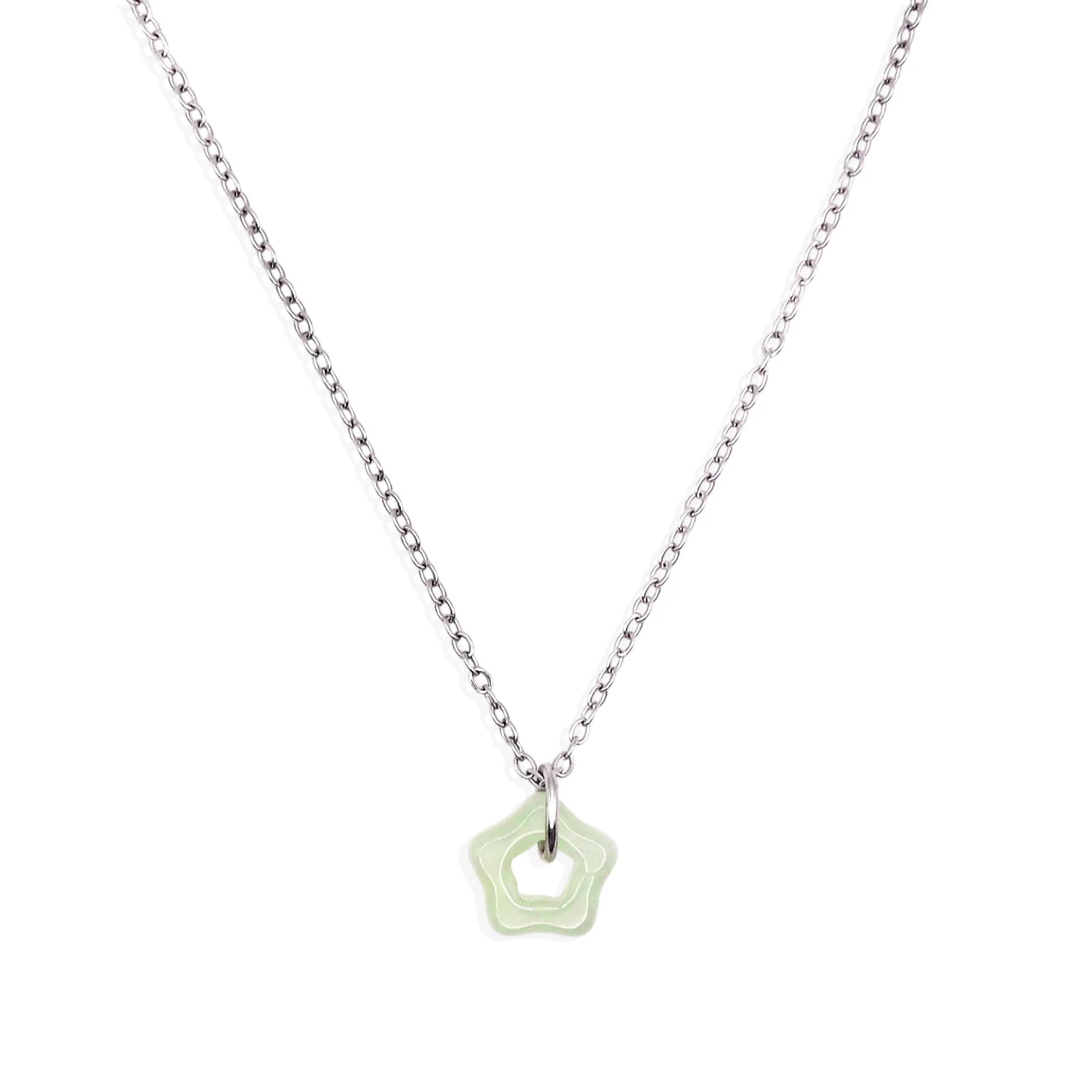 Baby Jade Star Necklace - Image 4