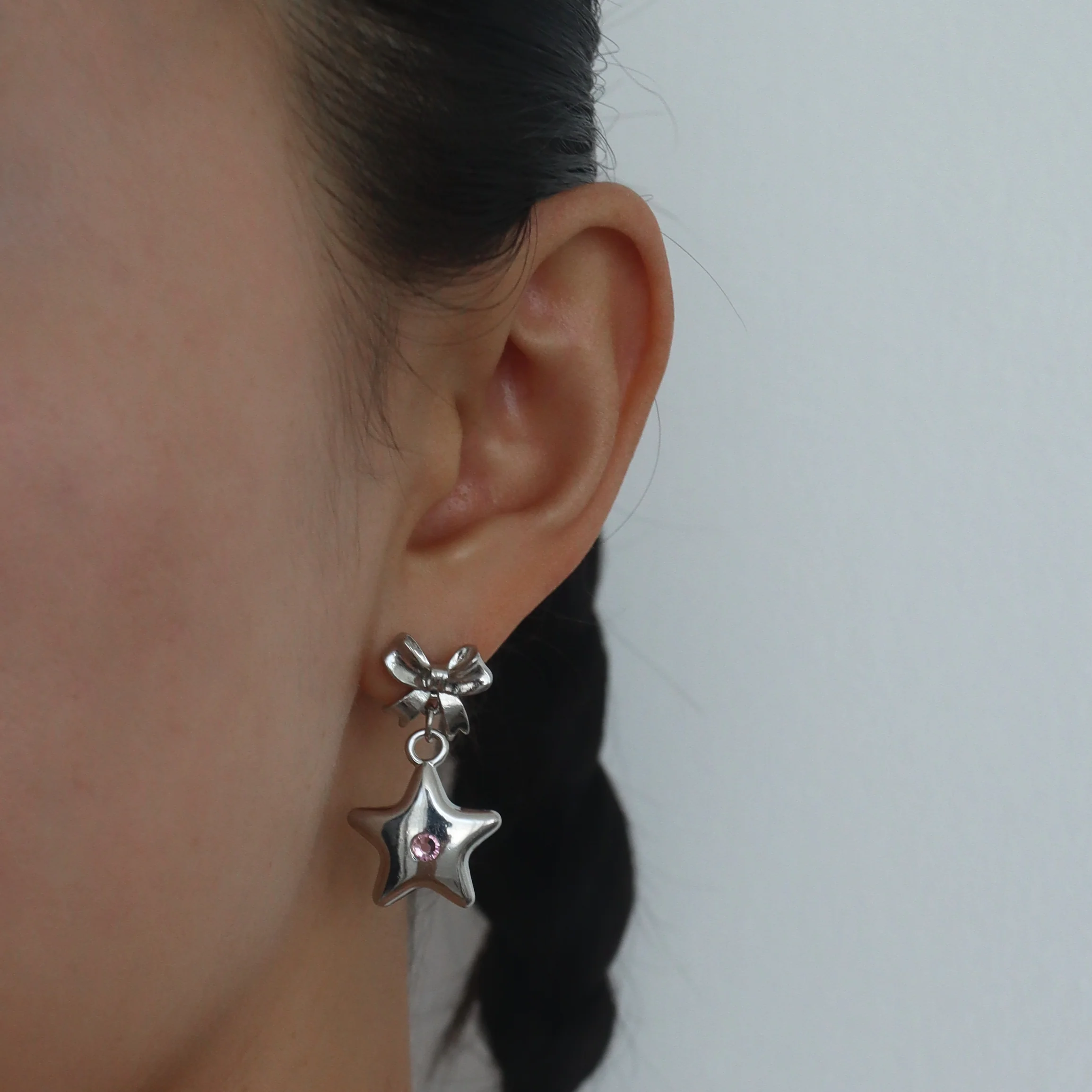 Bellatrix Pink Star Earrings - Image 3