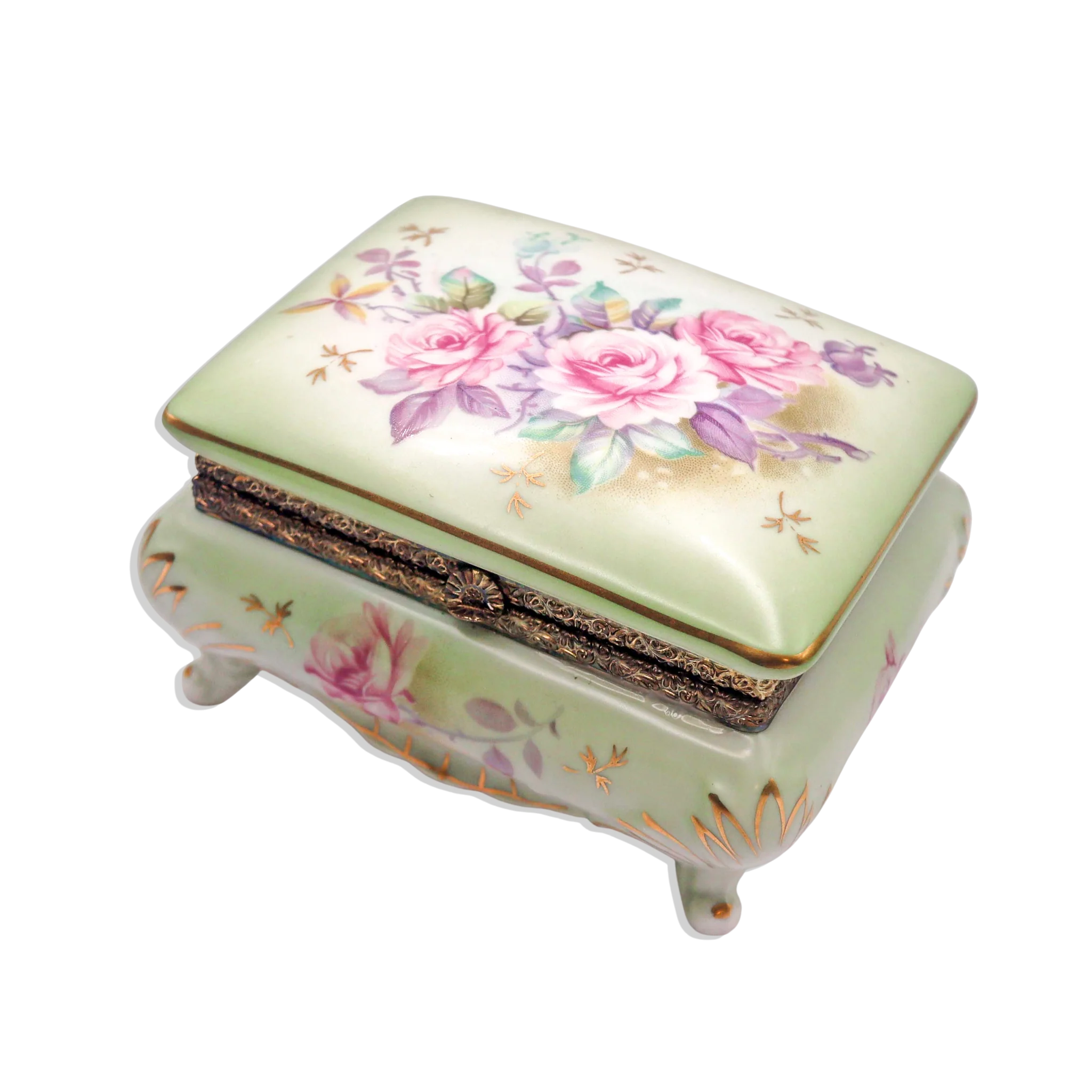 Japanese Garden Vintage Jewelry Box