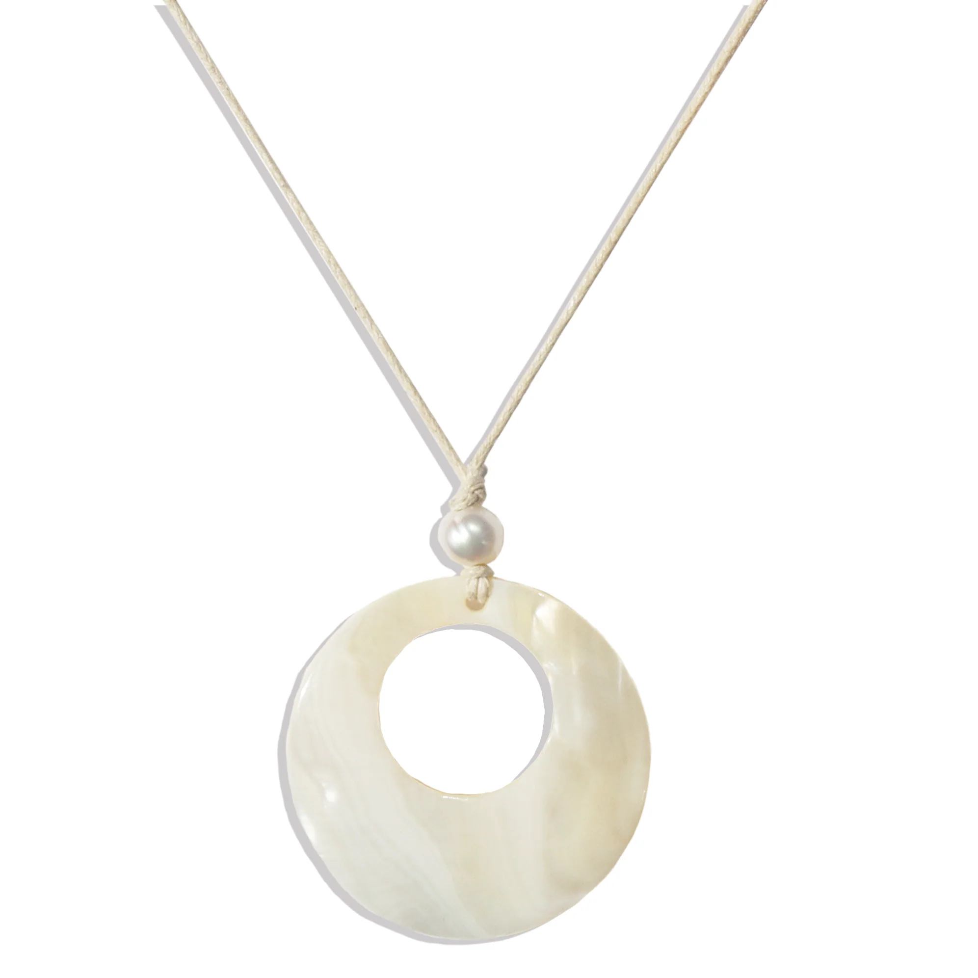 Kailani Circle Shell Necklace - Image 4
