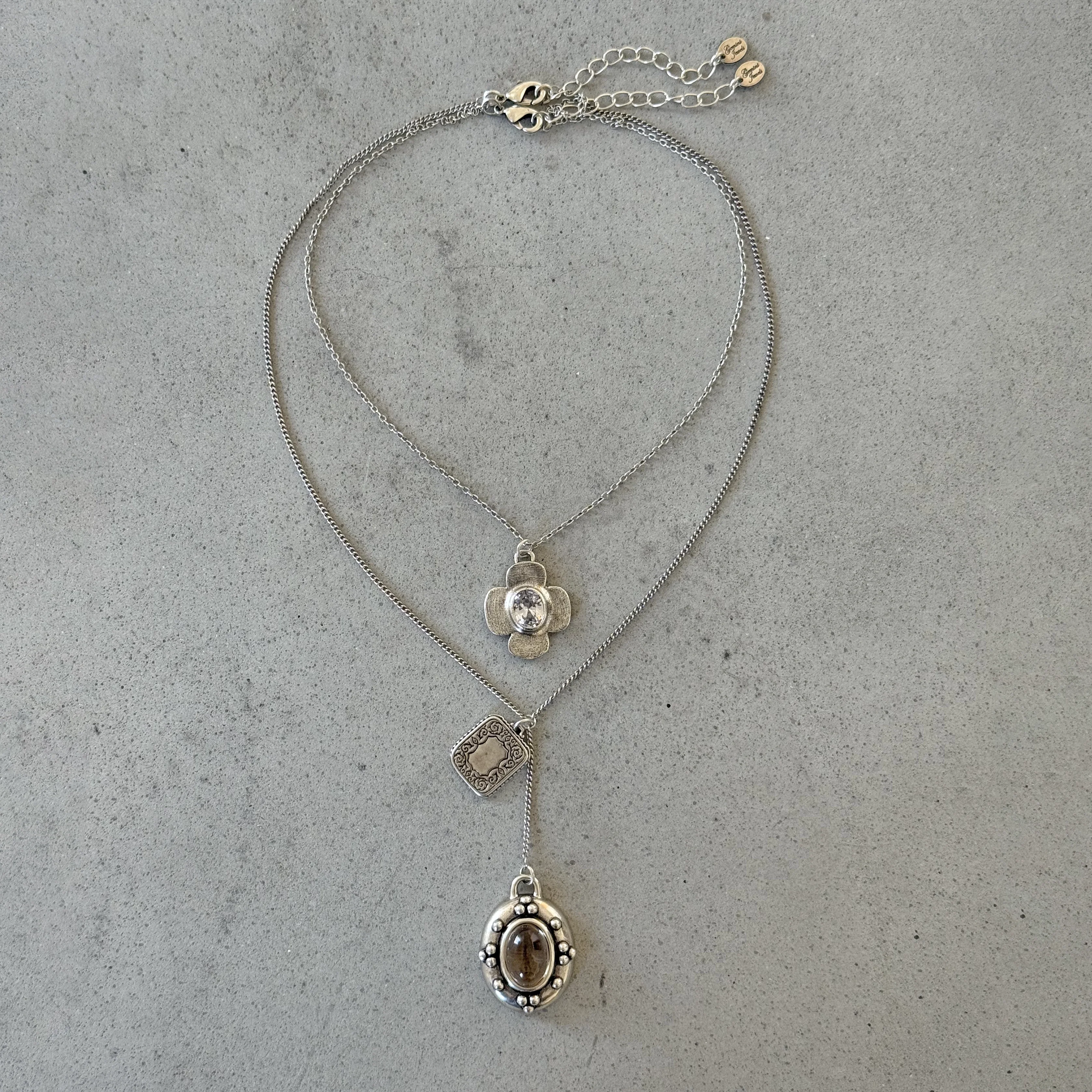 Ophelia Necklace Stack in Silver - Image 2