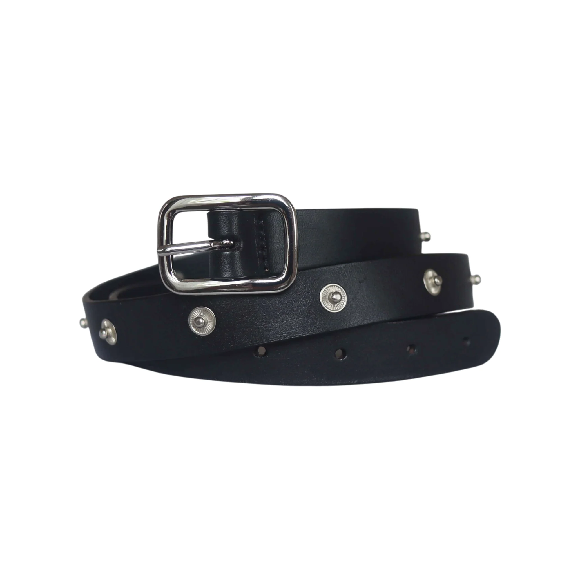 Stud Snap Leather Belt - Image 9