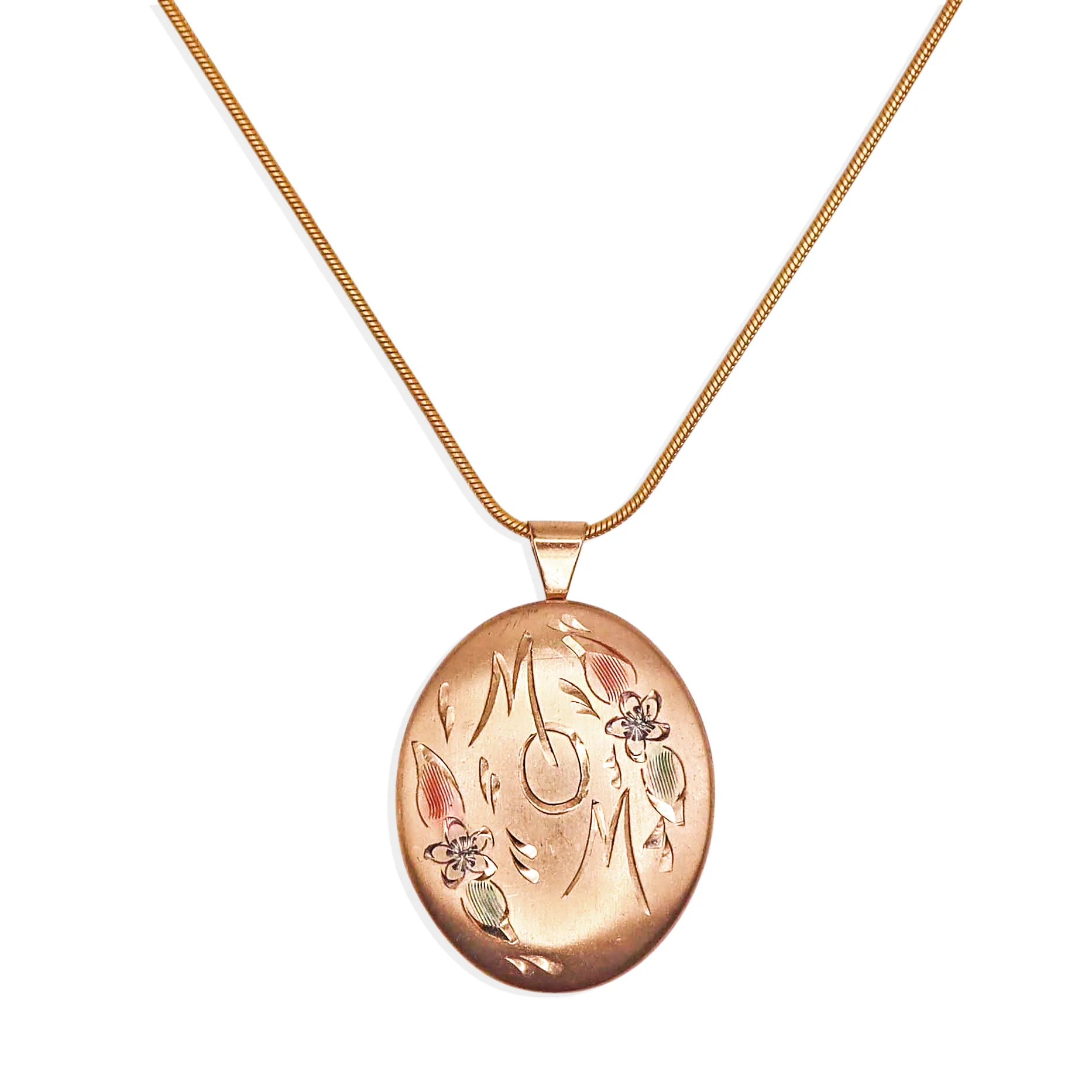 [Vintage Locket Drop] My Best Friend Necklace