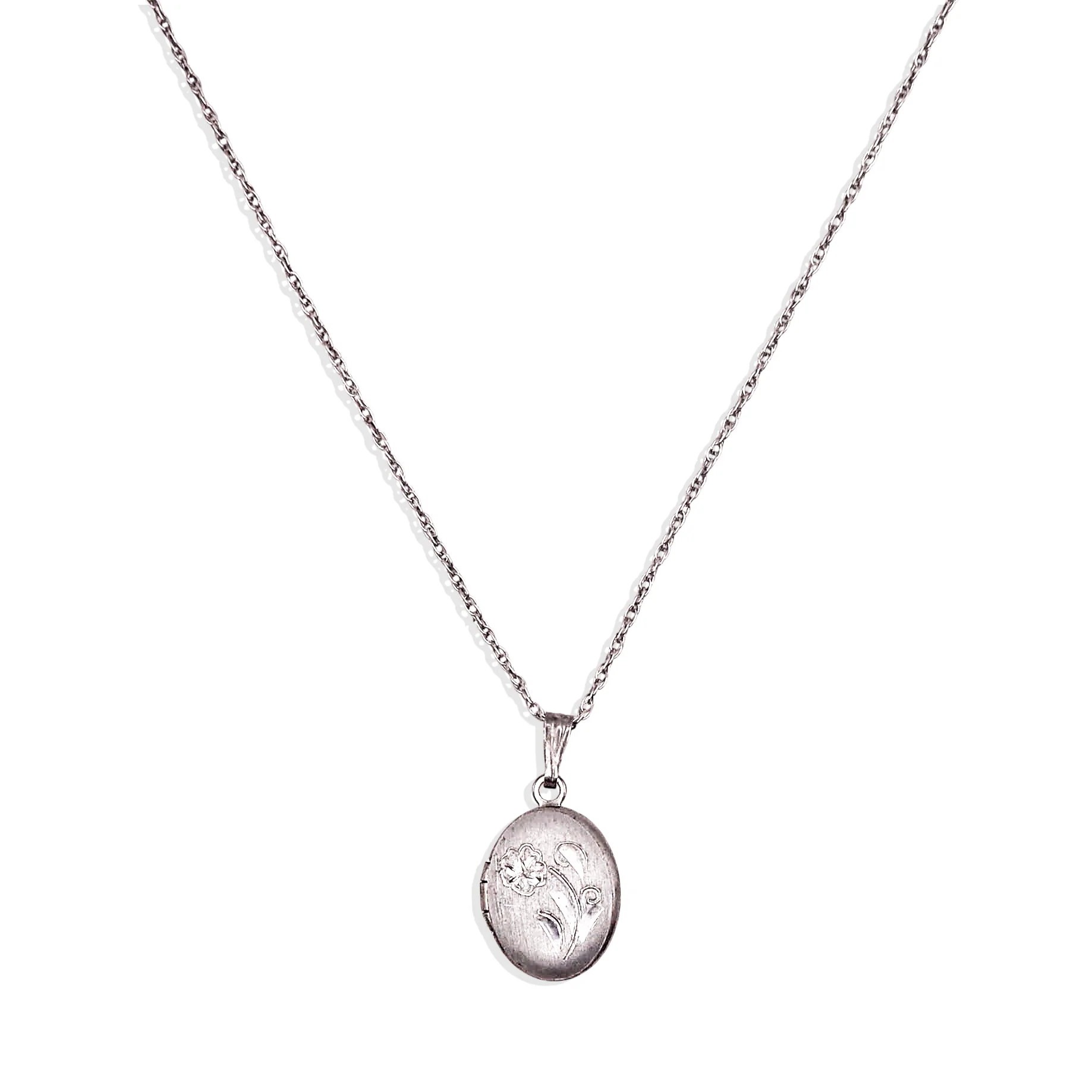 [Vintage Locket Drop] Flower Lover Necklace