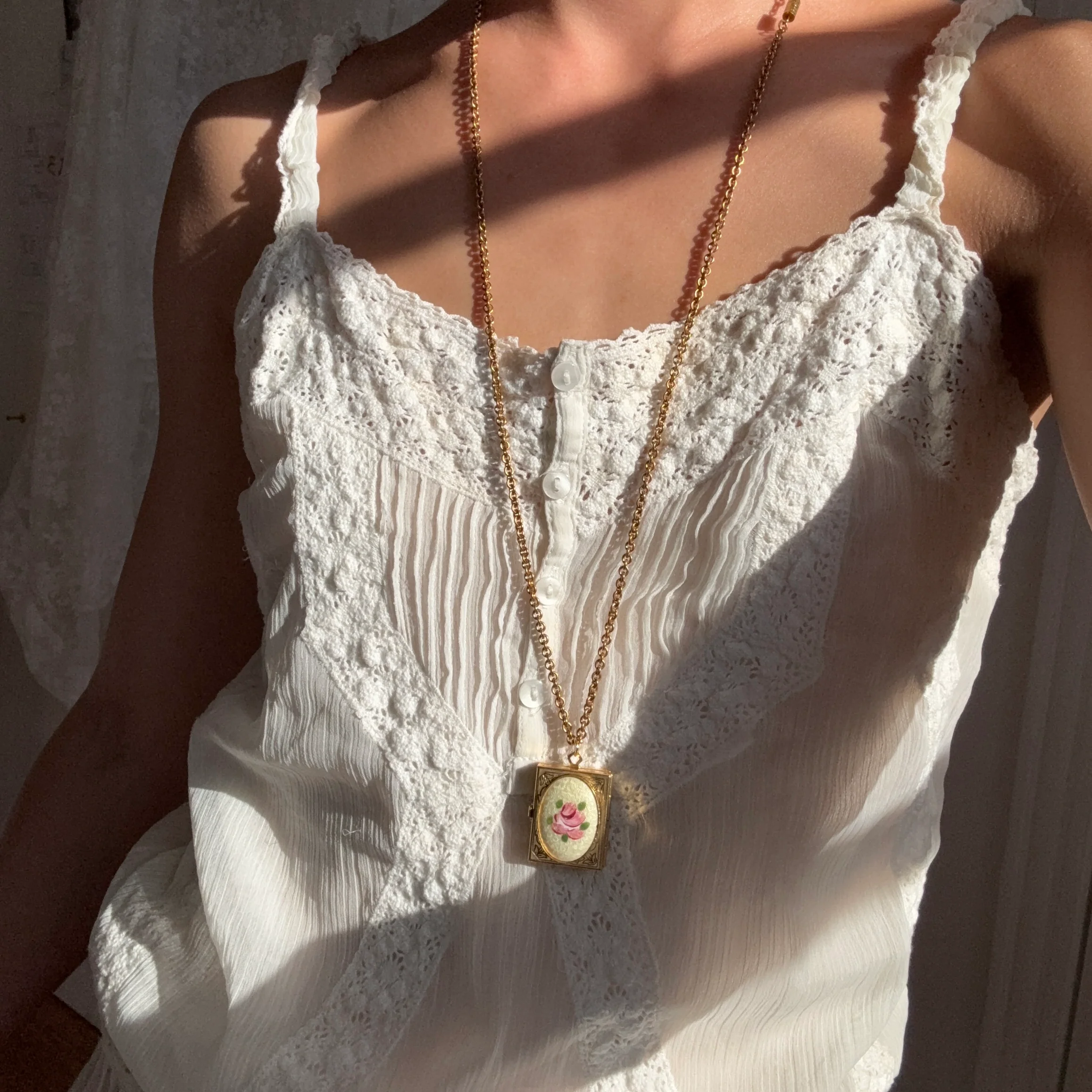[Vintage Locket Drop] Literate Necklace - Image 2