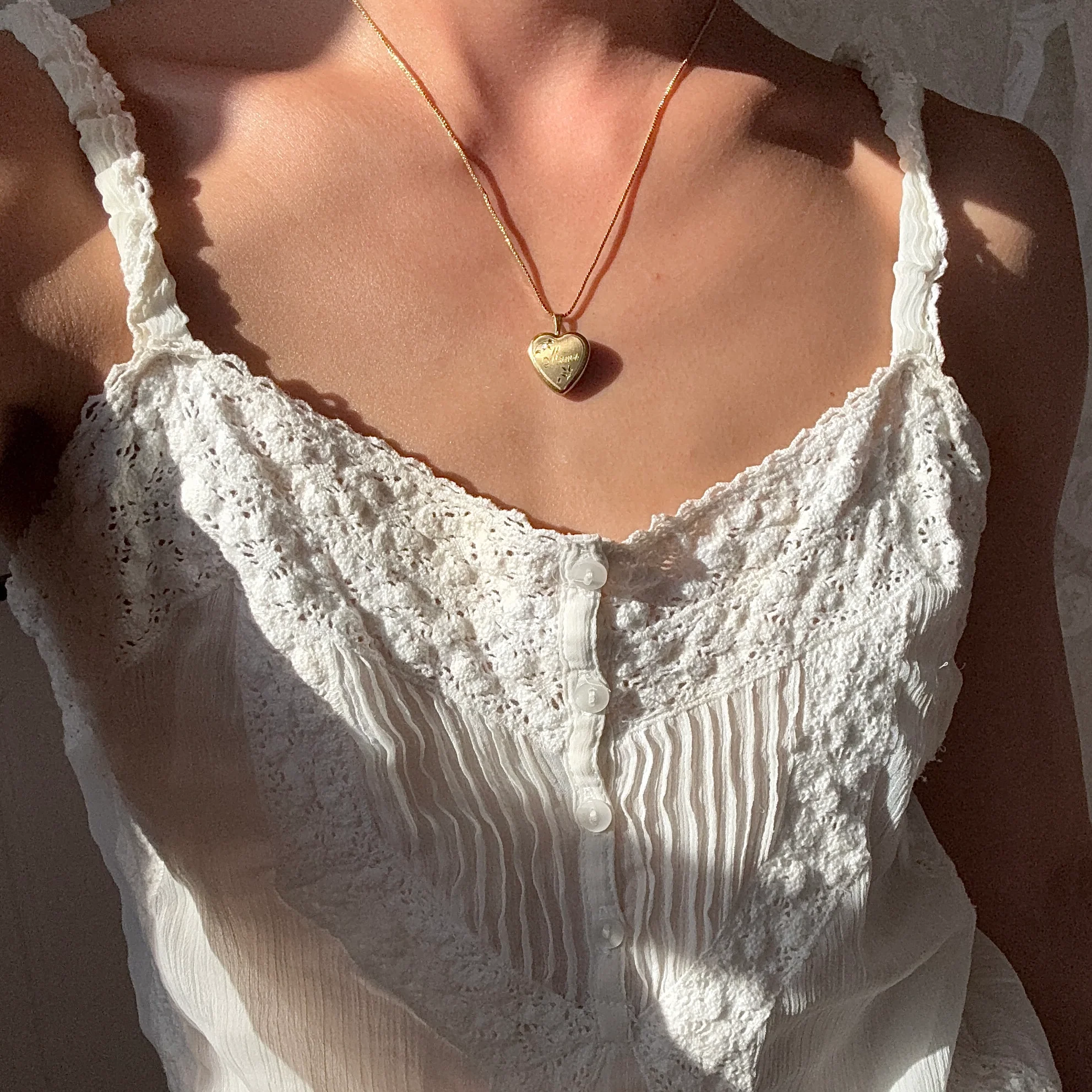 [Vintage Locket Drop] Goody Two Shoes Necklace - Image 2