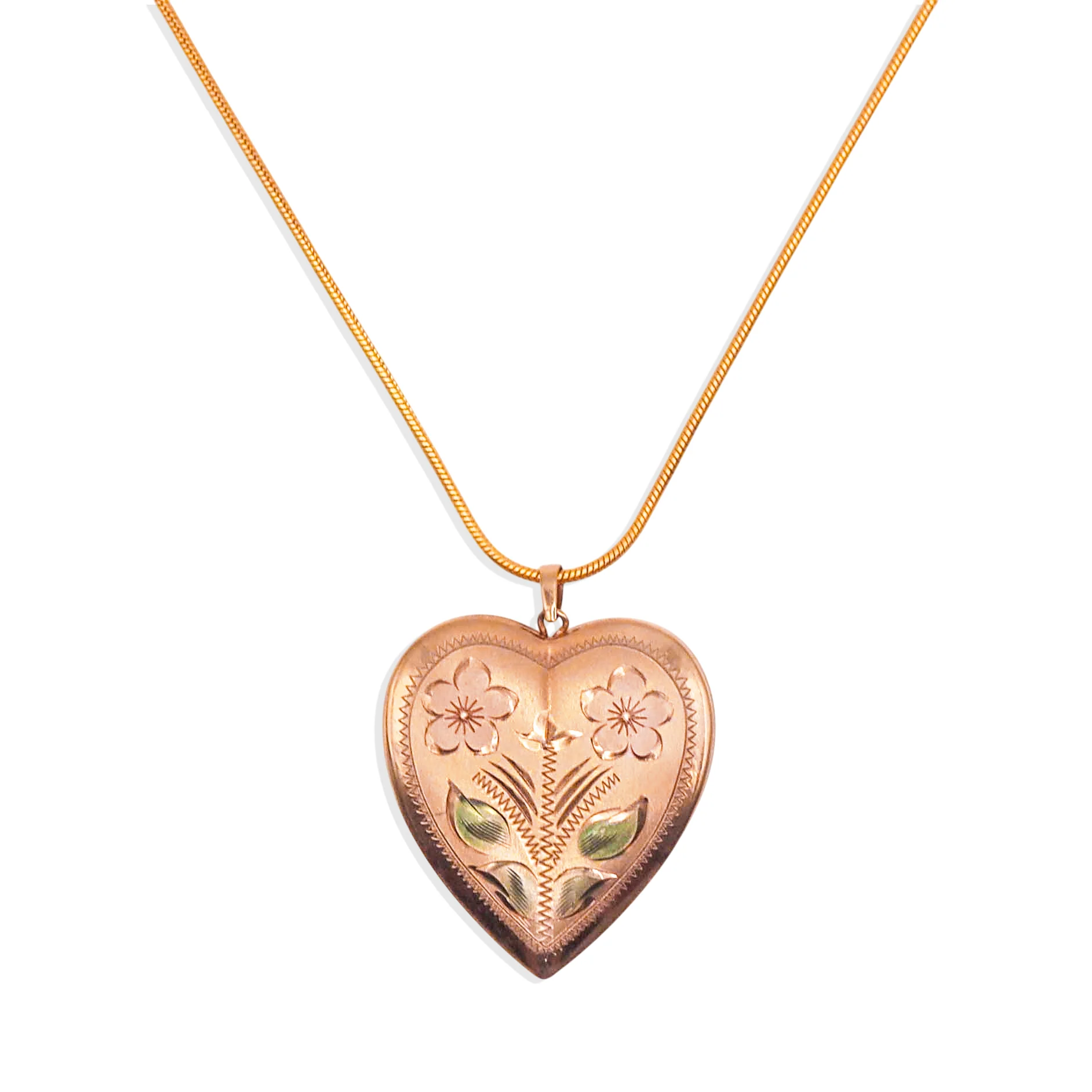 [Vintage Locket Drop] Twin Flames Necklace