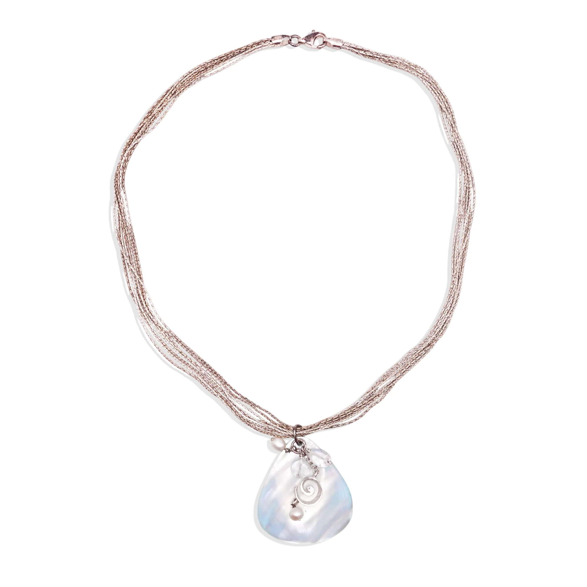 [Vintage Shell Drop] Moonstone Necklace