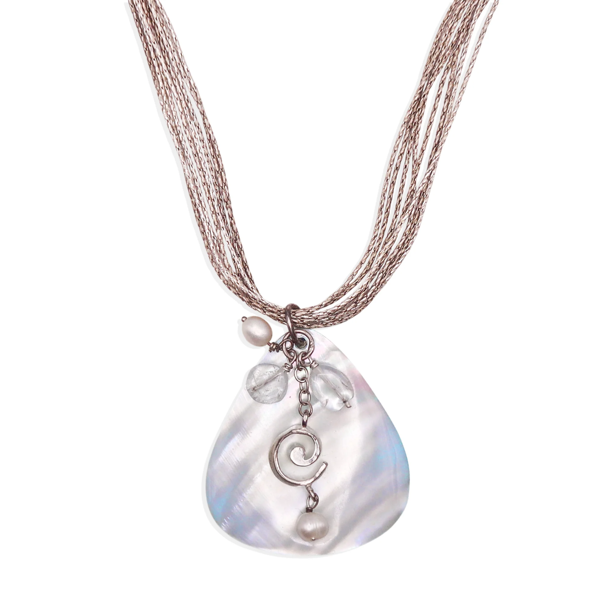 [Vintage Shell Drop] Moonstone Necklace - Image 3