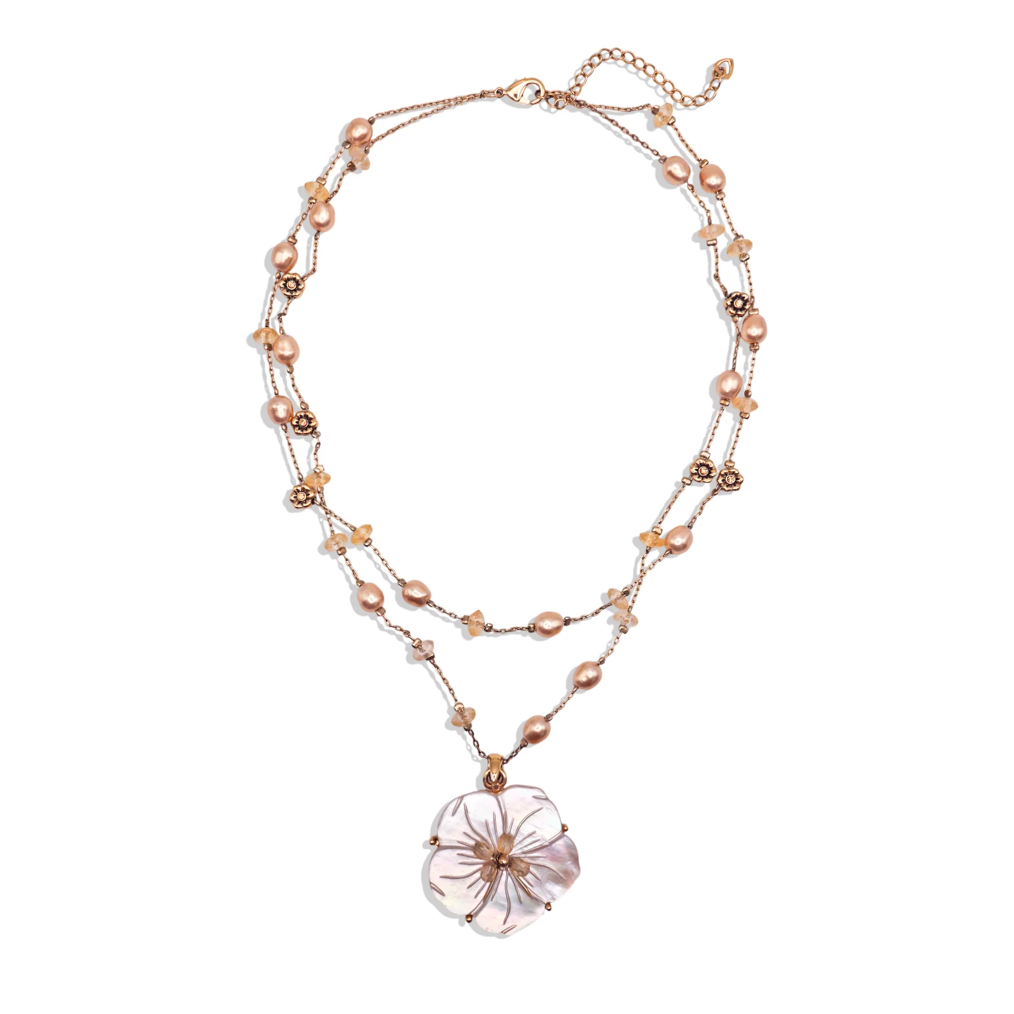 [Vintage Shell Drop] Nymph Necklace in Gold