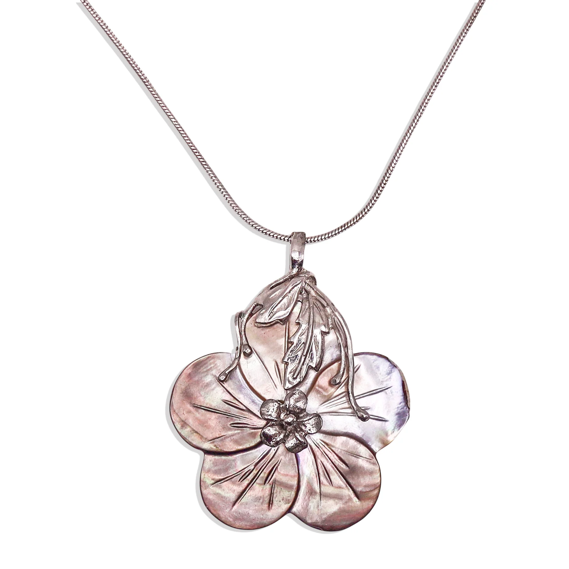 [Vintage Shell Drop] Sea Storm Necklace - Image 3